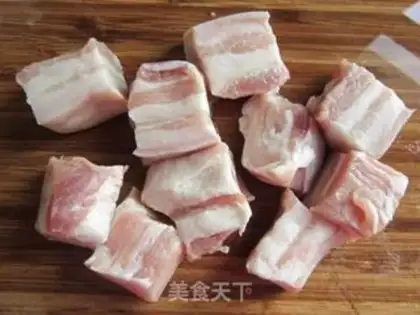 Make Frozen tofu red meat step 2