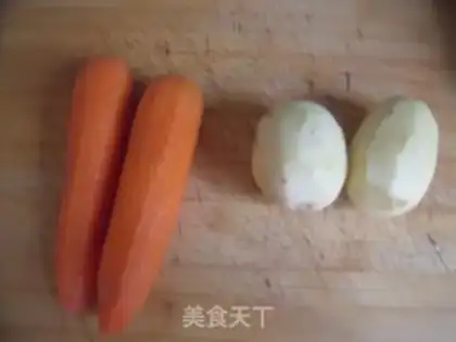 Make Potato carrot duck leg step 1