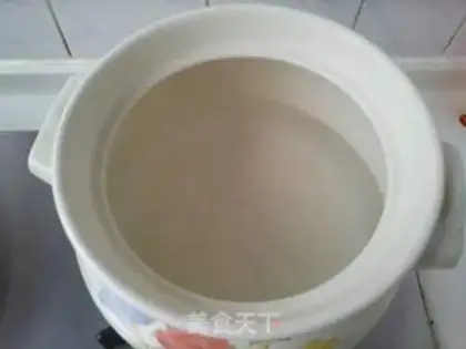 Make Silver-eared almond porridge step 1