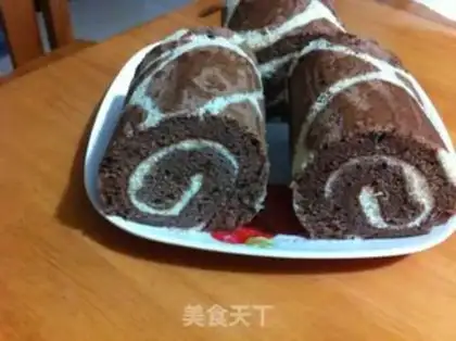 Make A giraffe cake roll step 18