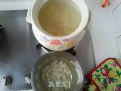 Make Silver-eared almond porridge step 2