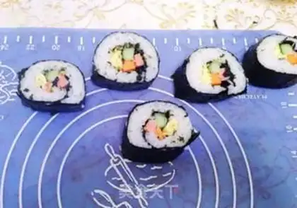 Make Flower sushi step 22