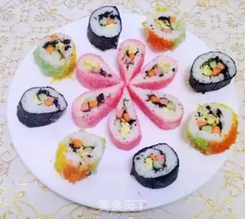 Make Flower sushi step 23