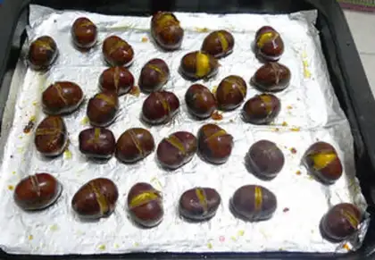 Make Sugar roasted chestnuts step 4