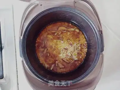 Make Dinosaur mushroom rice step 8