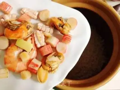 Make Seafood congee step 5