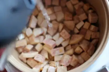 Make ♪ Scramble the pork ♪ step 10