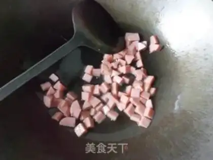 Make Ham and cabbage step 1