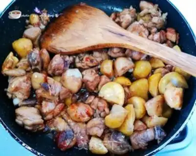 Make Chestnut roast chicken step 9
