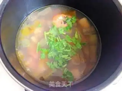 Make Smelt seafood soup step 12