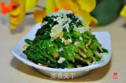 Make Garlic spinach step 3