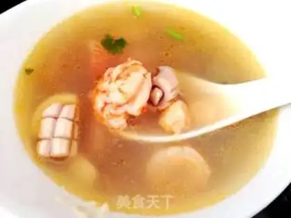 Make Smelt seafood soup step 15
