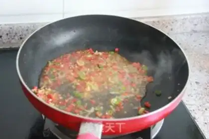 Make Garlic fan sap step 4