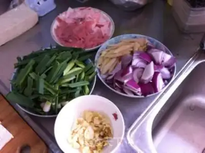Make Bear palm tofu step 0
