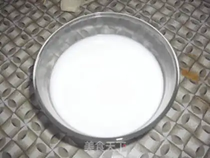 Make Bear palm tofu step 1