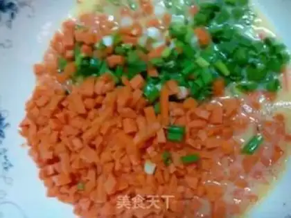 Make Carrot omelet step 3