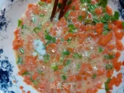 Make Carrot omelet step 4