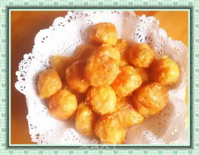 Make Gold cheese and rice balls step 5