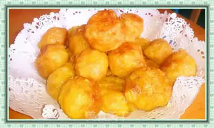 Make Gold cheese and rice balls step 6