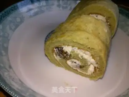 Make Tea and cream cake rolls step 19