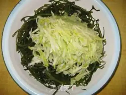 Make cucumber lace step 2