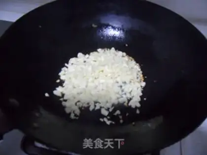 Make Garlic fans steaming doll food step 5