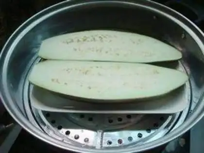 Make Pretzel meat, eggplant step 2