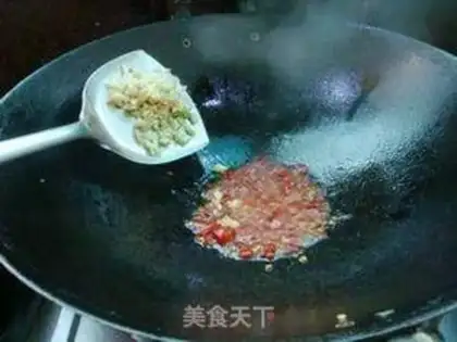 Make Pretzel meat, eggplant step 3
