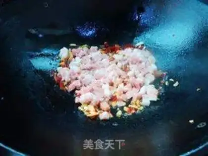 Make Pretzel meat, eggplant step 4