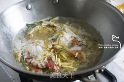 Make The porridge crabs bloom at night step 6