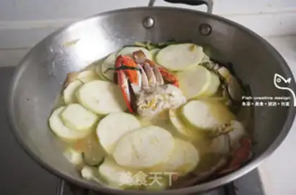 Make The porridge crabs bloom at night step 8