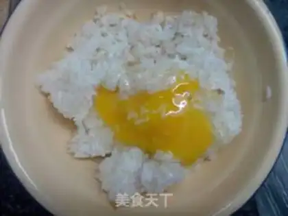 Make Frozen eggs and rice step 3