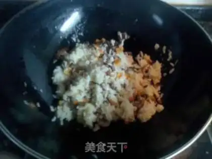 Make Frozen eggs and rice step 4