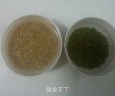 Make Green bean wheat congee step 2