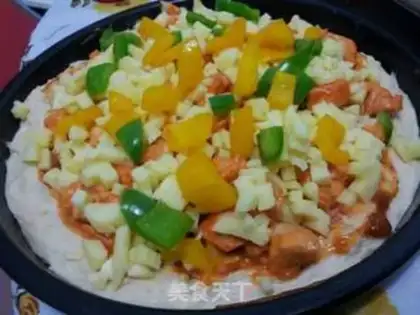 Make Chicken pizza in Orleans step 9