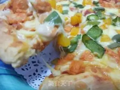 Make Chicken pizza in Orleans step 12