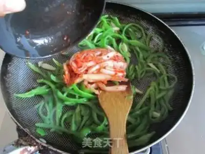 Make Pickle pepper beef silk step 6