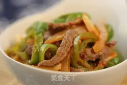 Make Pickle pepper beef silk step 9