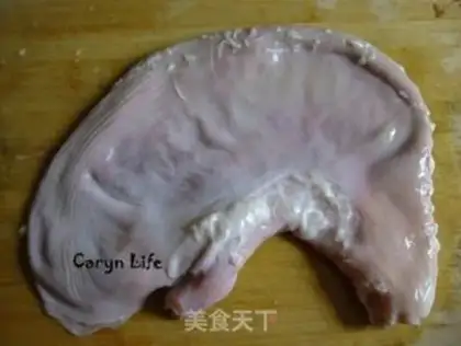 Make Piggy belly chicken step 1