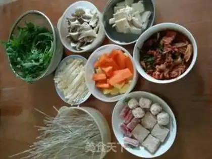 Make Korean spinal fire pan spine step 0