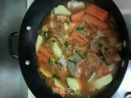 Make Korean spinal fire pan spine step 2