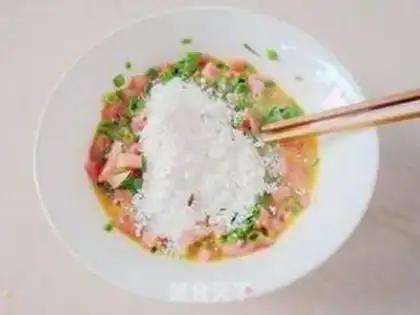 Make Tomato eggcake step 5
