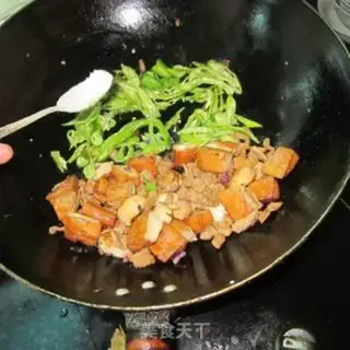 Make Soy tofu fried meat step 6