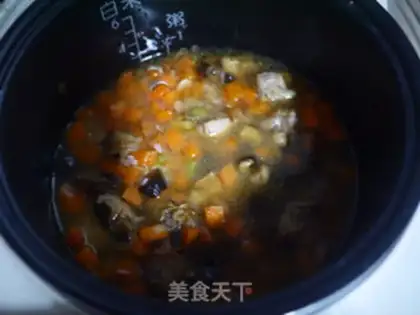 Make Cracker mushroom rice rice step 4