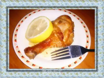 Make Lemon roast chicken leg step 4