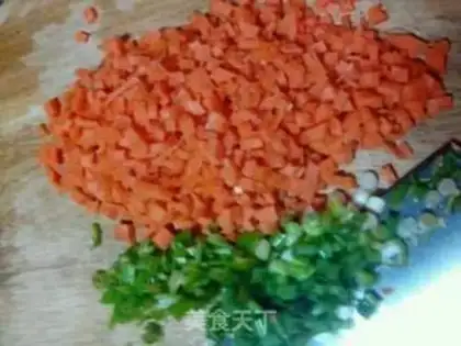 Make Carrot omelet step 1