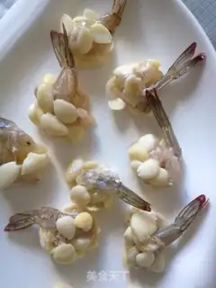 Make Butterfly almond shrimp step 4