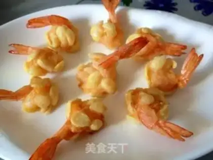 Make Butterfly almond shrimp step 5
