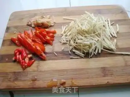 Make Squirt root burns fish step 3