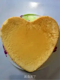 Make Heart cake step 11